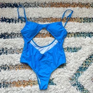 BLUE ONE PIECE SWIMSUIT from cider